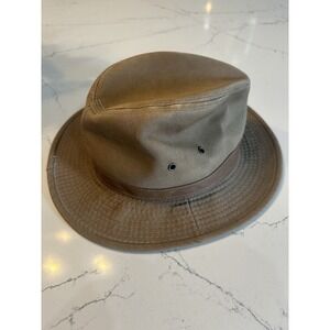 Scala Hat Classico Dorfman Pacific Company 100% Cotton Brown Mens Size Medium